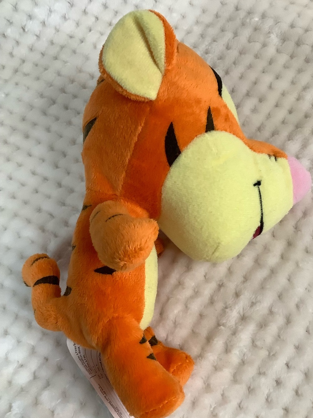 Disney Orange Tigger Plush Big Head with Pink Nose Stuffed Animal Toy - Picture 7 of 14